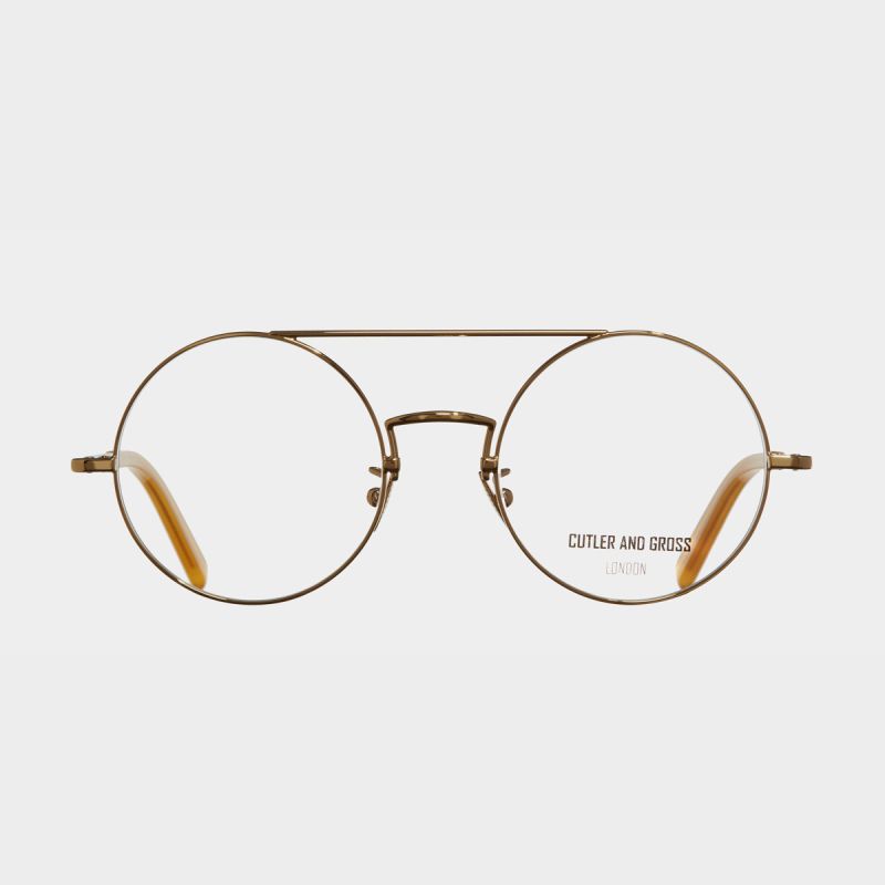 1276 Optical Round Glasses-Gold