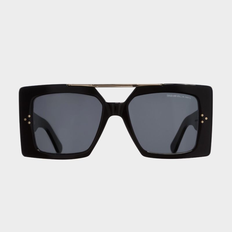 1284 Square Sunglasses-Black