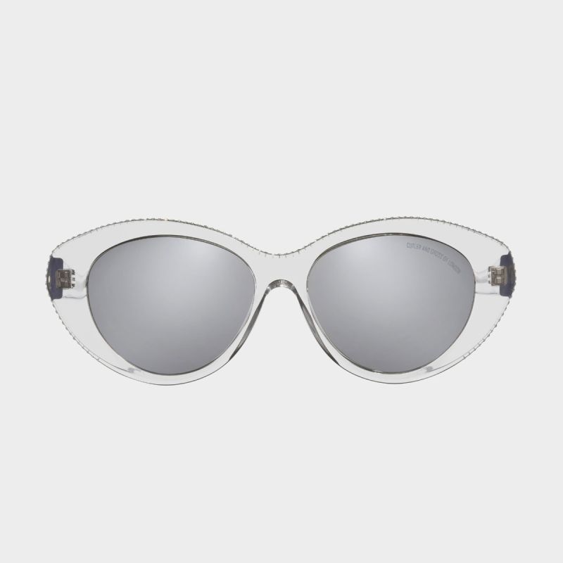 1286 Cat-Eye Sunglasses-Crystal