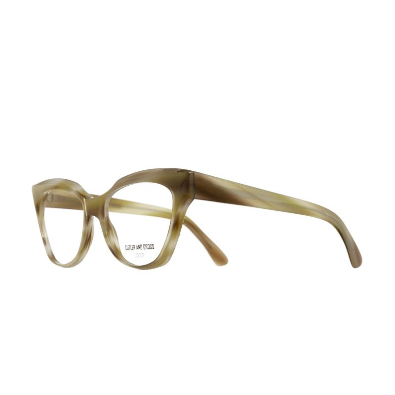 1288 Optical Cat-Eye Glasses-Havana Horn