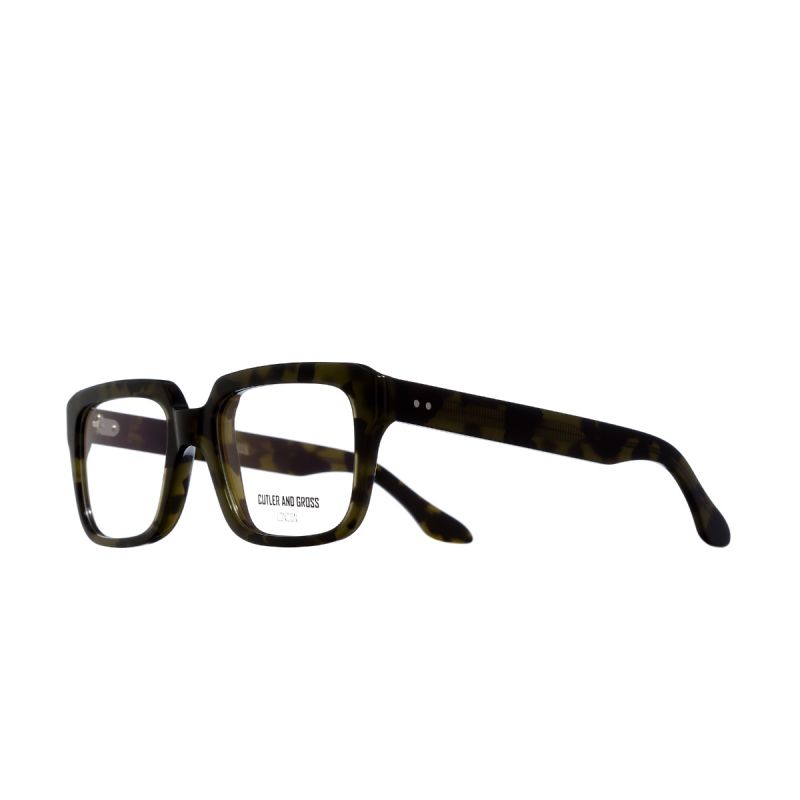 1289 Optical Square Glasses-Green Turtle