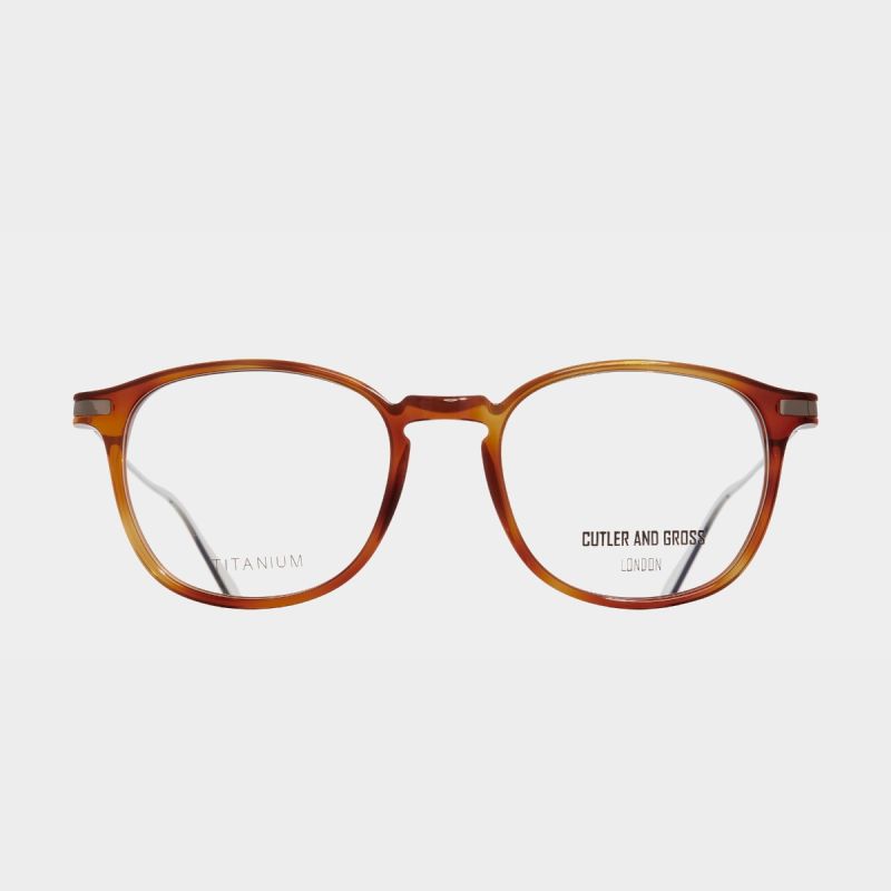 1303 Optical Square Glasses (Small)-Honey Turtle