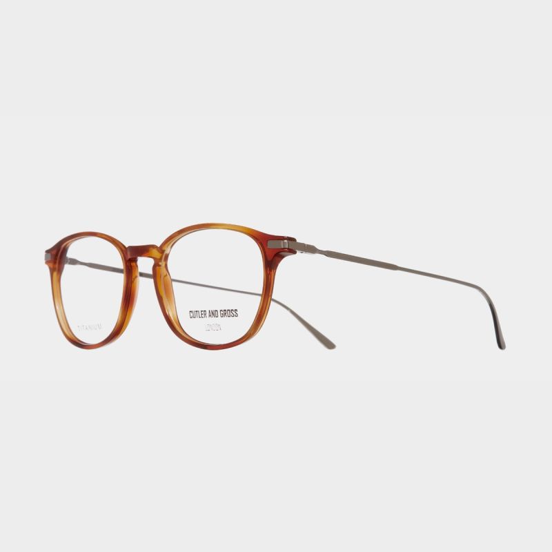 1303 Optical Square Glasses (Small)-Honey Turtle