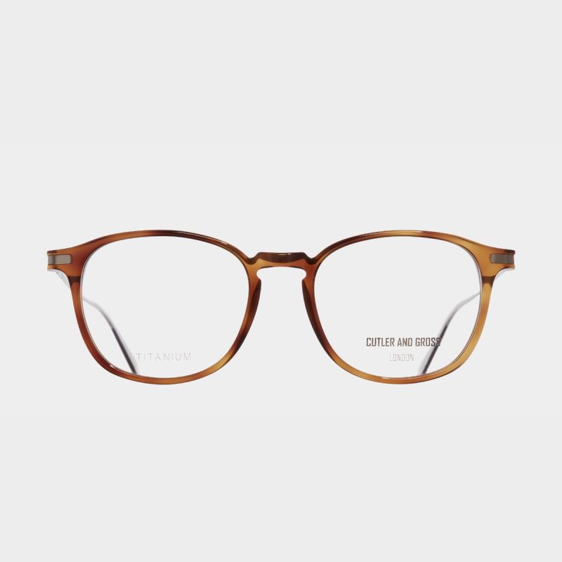 1303V2 Optical Square Glasses (Large)-Honey Turtle