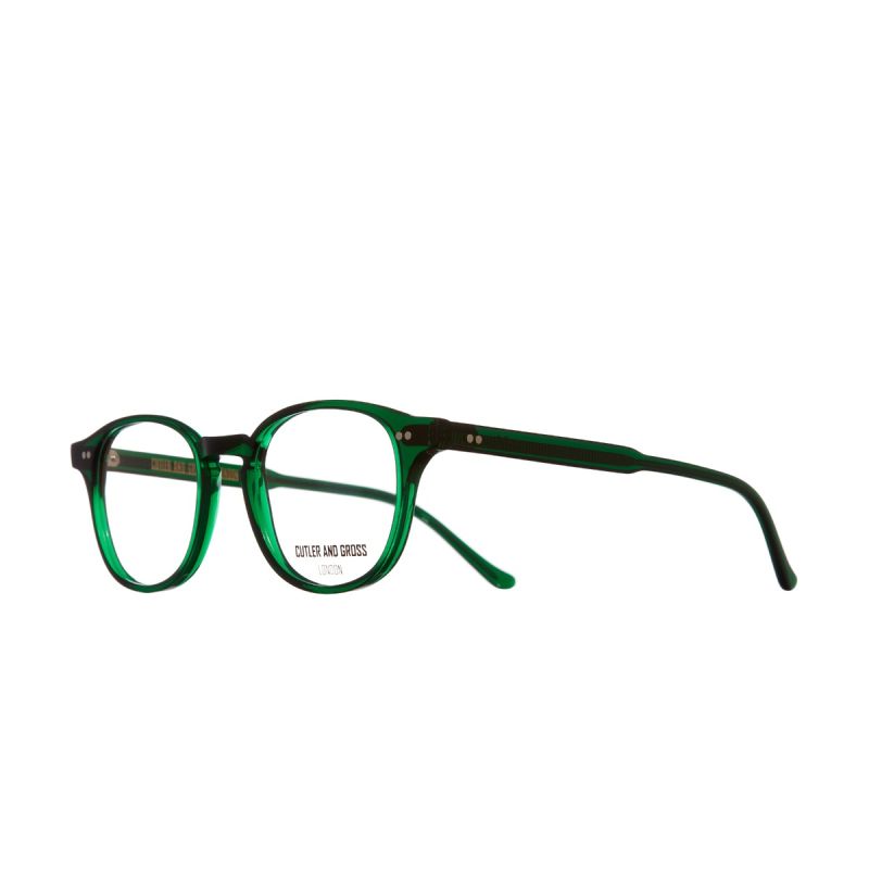 1312 Optical D-Frame Glasses (Small)-Bottle Green