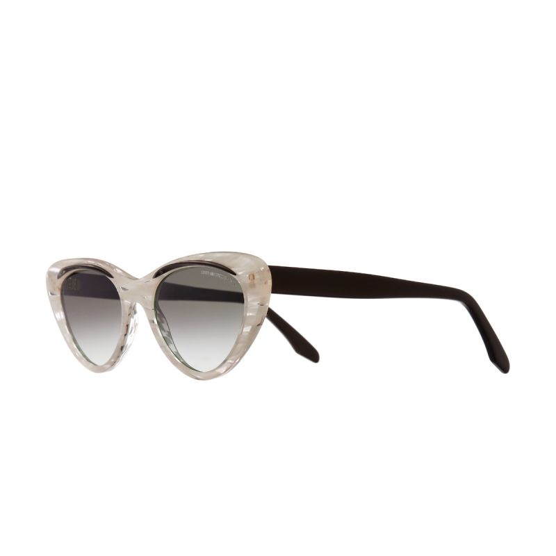1321 Cat-Eye Sunglasses-Black on Pearl