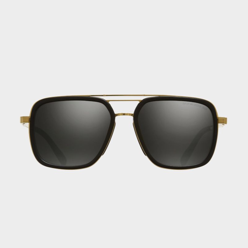 1324 Square Sunglasses-Matt Black