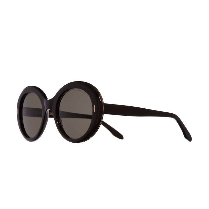 1327 Oversize Round Sunglasses-Black