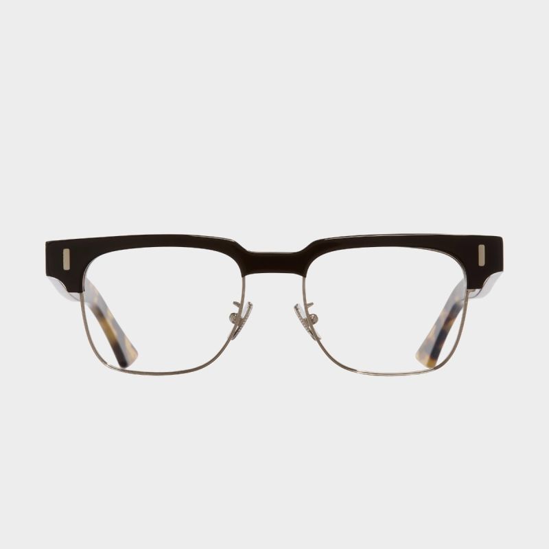 1332 Optical Browline Glasses-Black on Camo