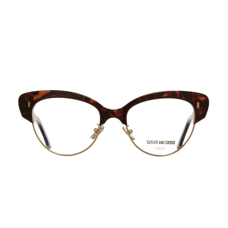 1351 Optical Cat-Eye Glasses-Chocolate Swirl