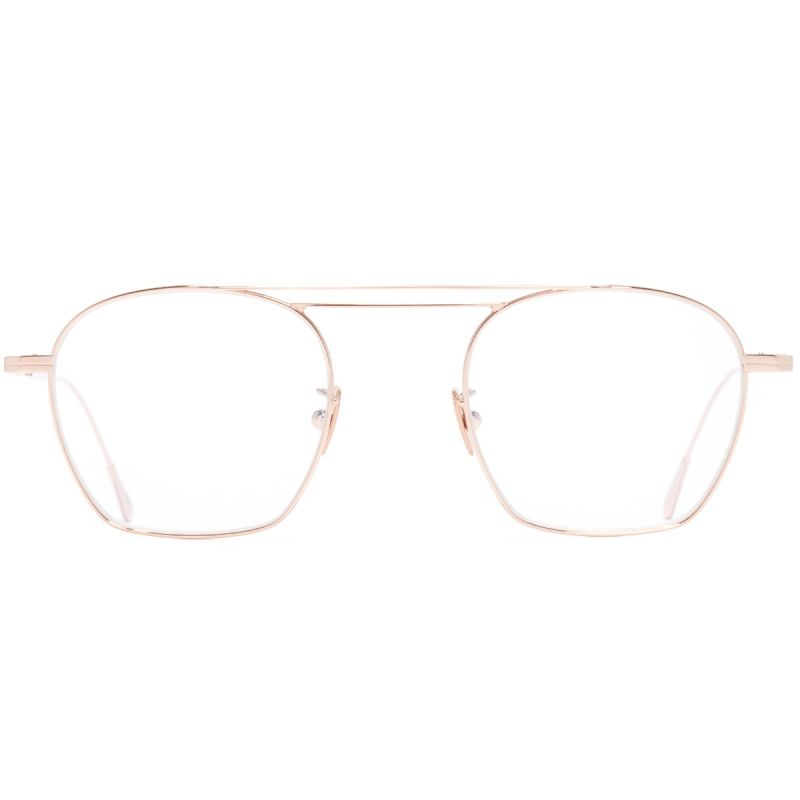 0004 Aviator Optical Glasses-Rose Gold