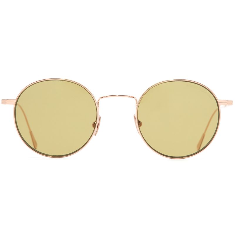 0001 Round Sunglasses-Rose Gold 18K