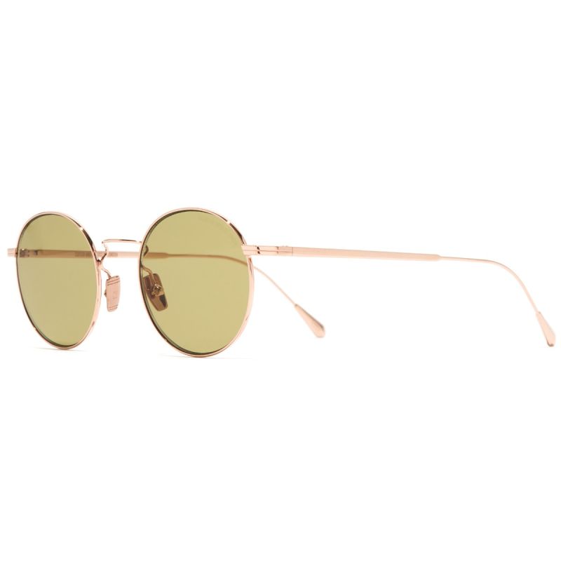 0001 Round Sunglasses-Rose Gold 18K