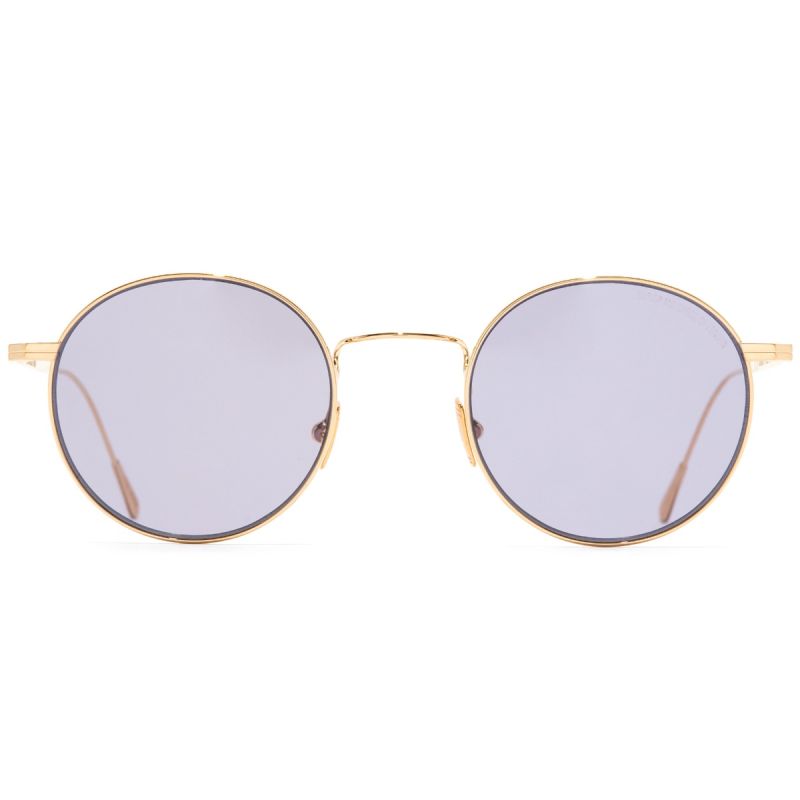 0001 Round Sunglasses-Gold 18K