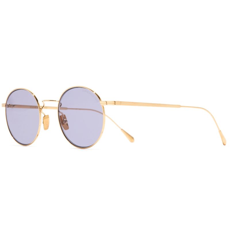 0001 Round Sunglasses-Gold 18K