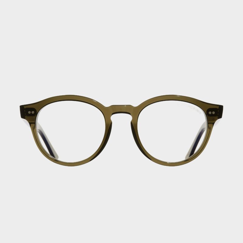 1378 Optical Round Glasses-Olive