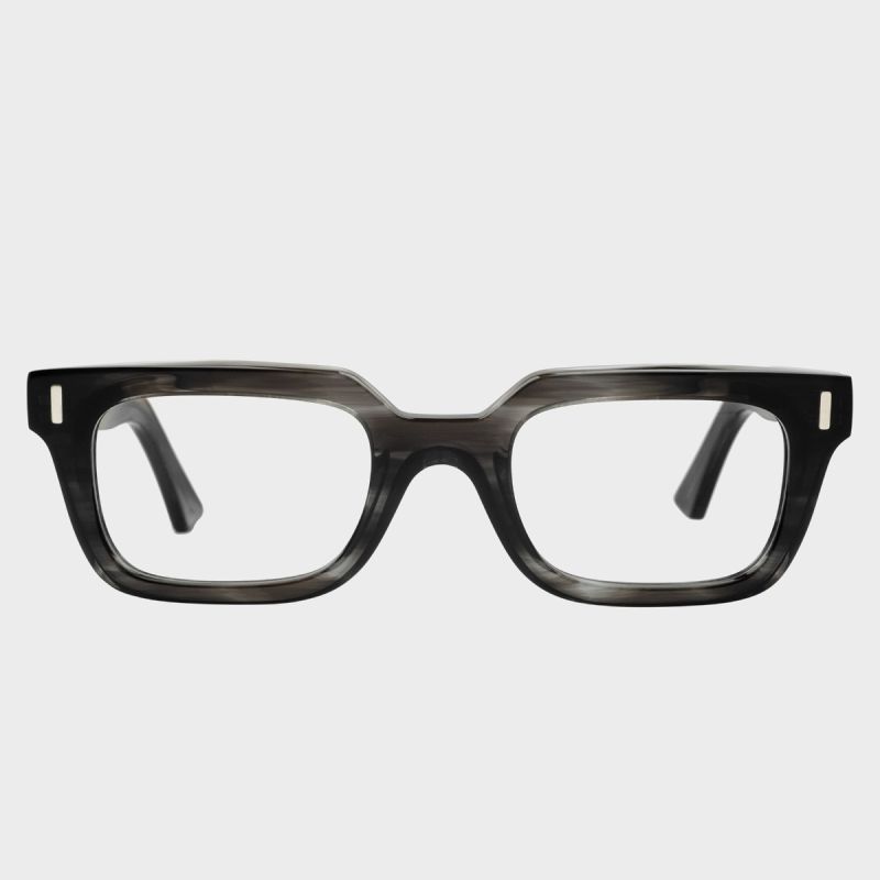 1306 Optical Square Glasses-Green Smoke