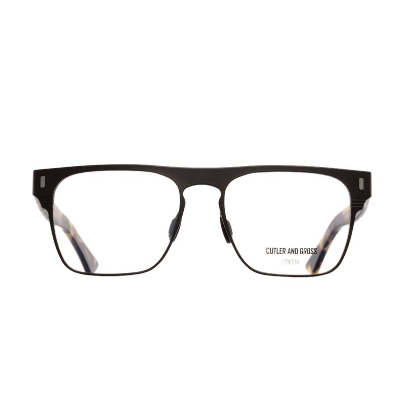 1366 Optical Square Glasses-Matt Black on Camo