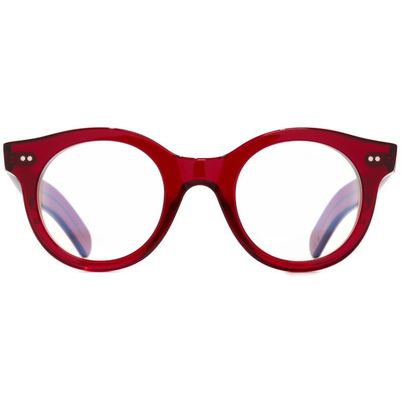 1390 Round Optical Glasses-Lipstick Red