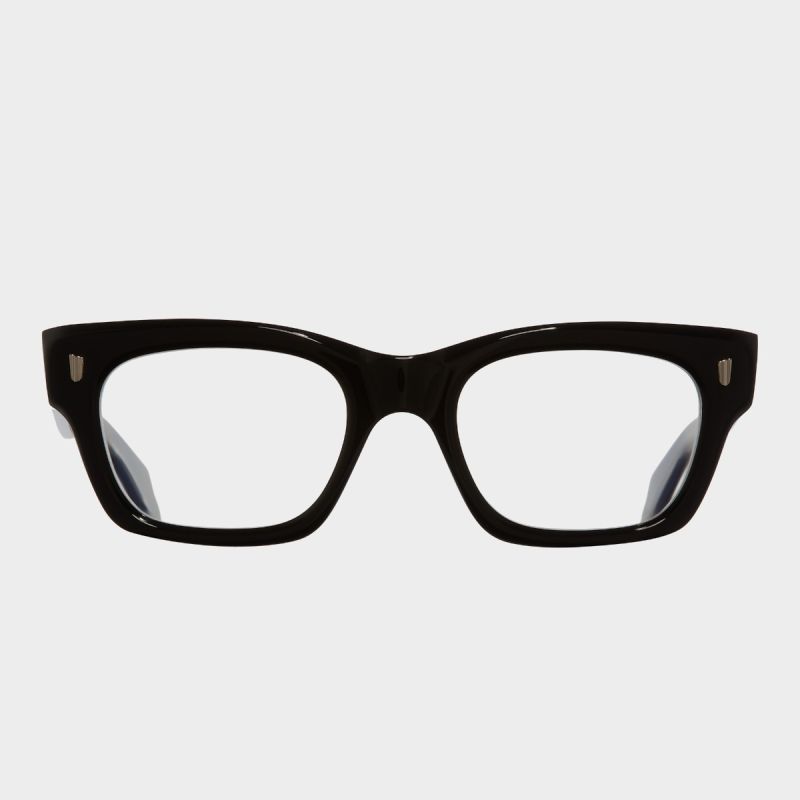 1391 Optical Rectangle Glasses-Black on Blue