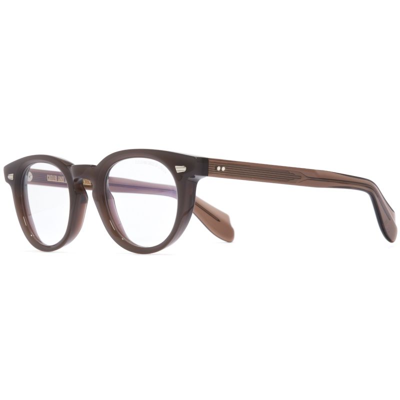 1405 Round Optical Glasses-Brown Crystal
