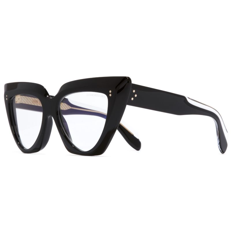 1407 Cat Eye Optical Glasses-Black on Crystal