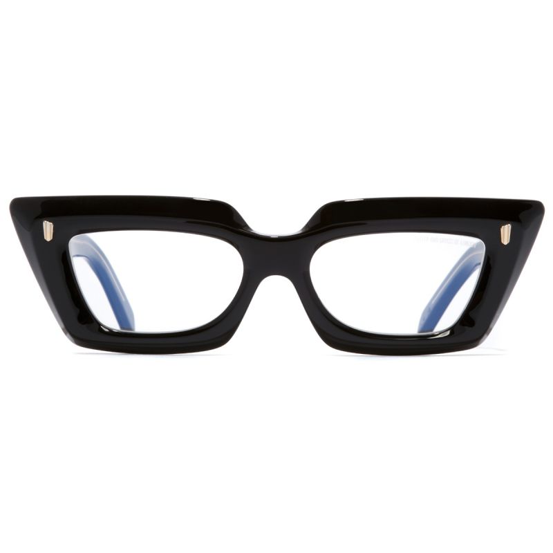 1408 Cat-Eye Optical Glasses-Black on Crystal