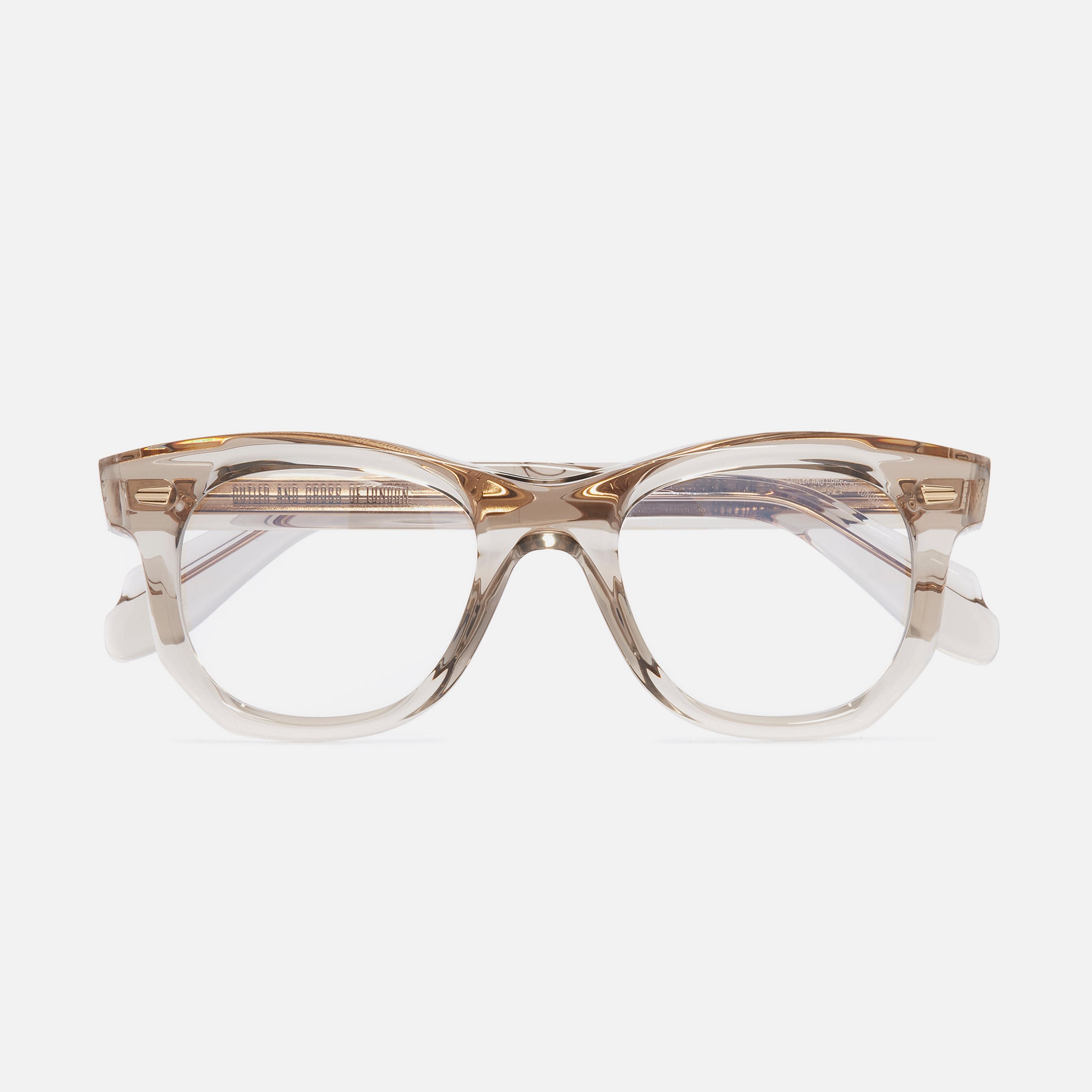 1409 Round Optical Glasses Sand Crystal