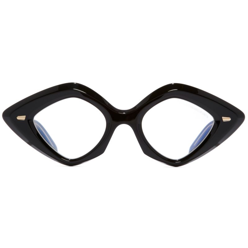 9126 Cat-Eye Optical Glasses-Black on Crystal