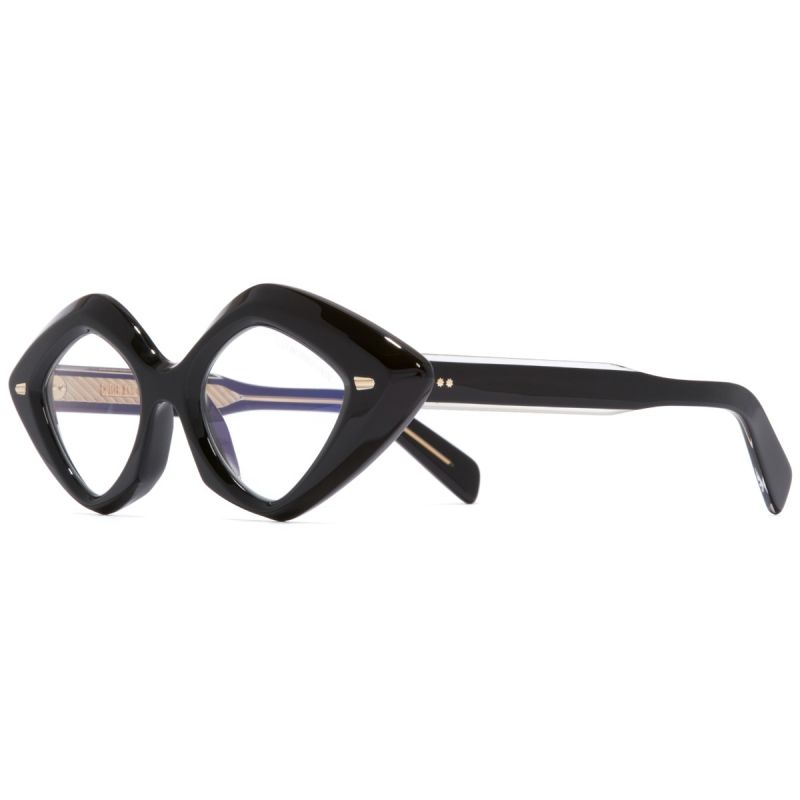 9126 Cat-Eye Optical Glasses-Black on Crystal