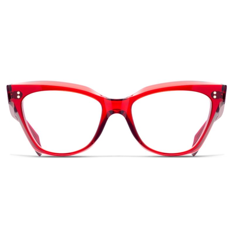 9288 Optical Cat Eye Glasses-Lipstick Red