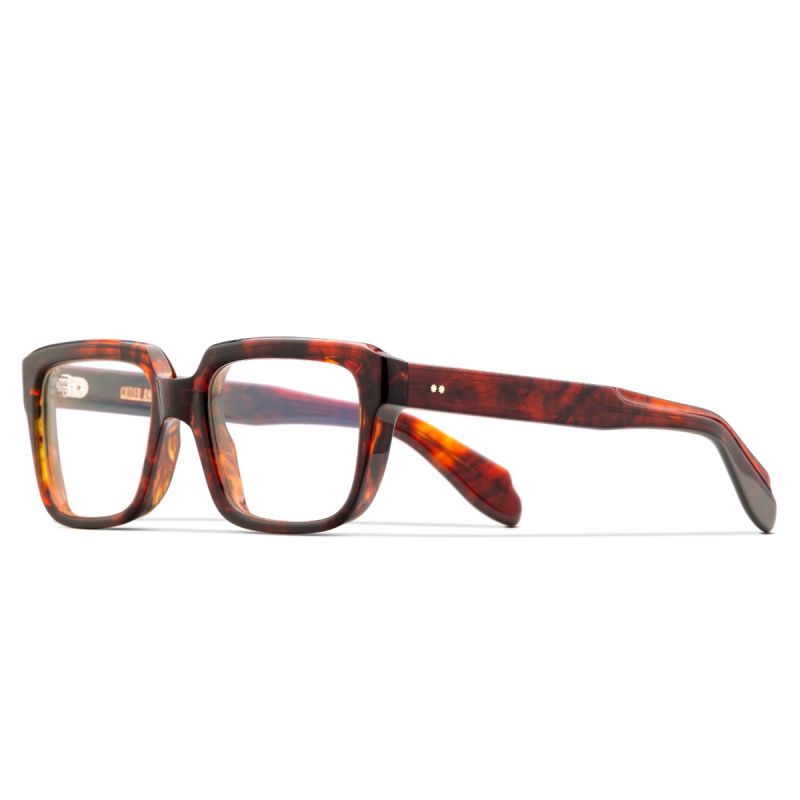 9289 Optical Rectangle Glasses-Red Havana