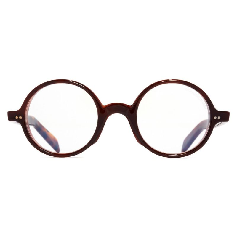 GR01 Round Optical Glasses-Multi Havana Burgundy
