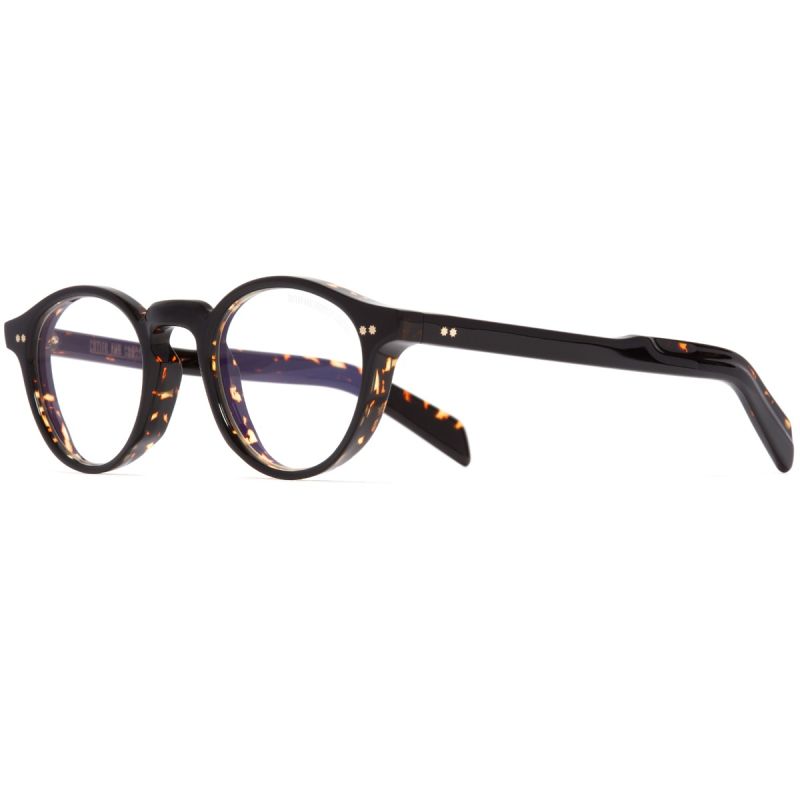 GR04 Round Optical Glasses-Black on Havana