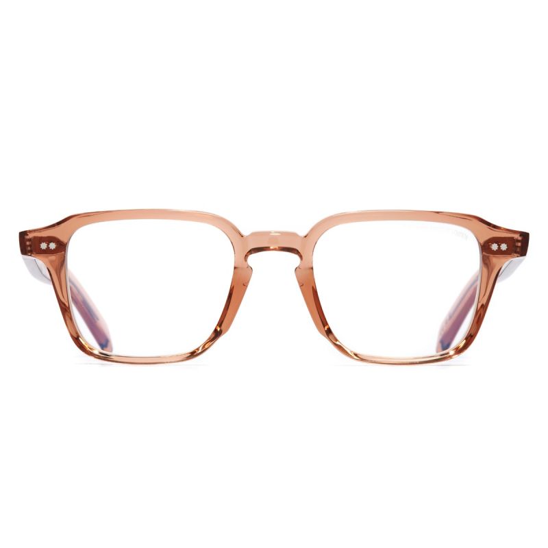 GR07 Square Optical Glasses-Crystal Peach