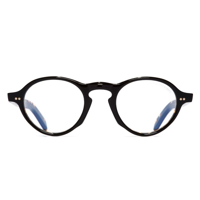 GR08 Round Optical Glasses-Black on Havana