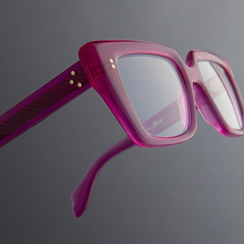 1401 Cat Eye Optical Glasses Opal Fuchsia