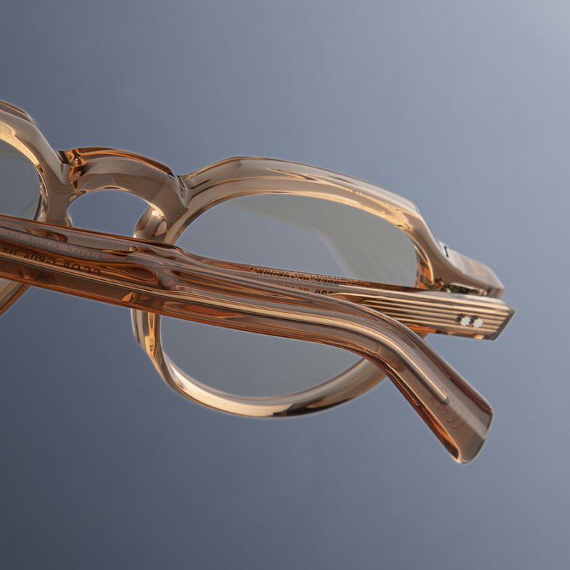 GR06 Round Optical Glasses-Crystal Peach