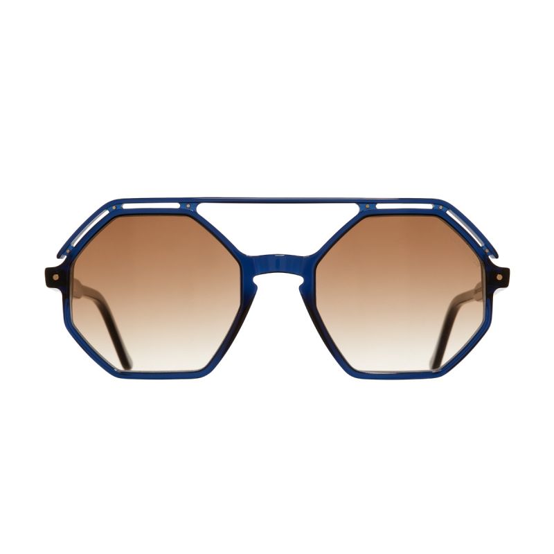 1371 Round Sunglasses-Midnight Rambler Blue