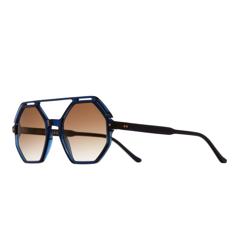 1371 Round Sunglasses-Midnight Rambler Blue
