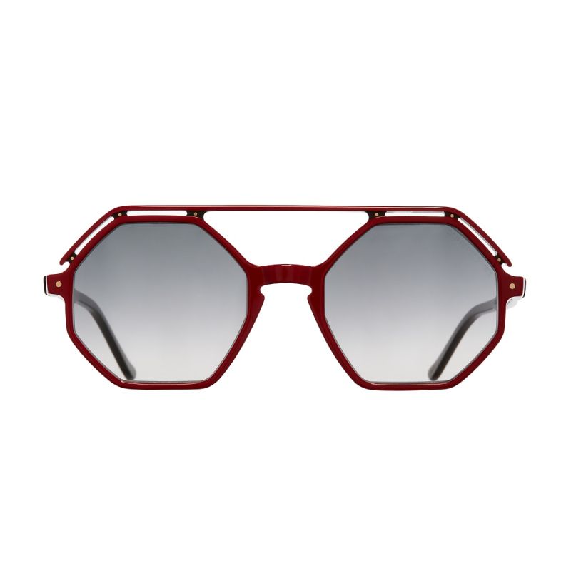 1371 Round Sunglasses-Red