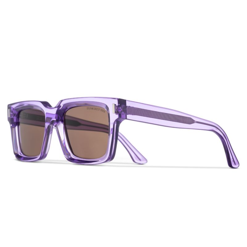 1386 Square Sunglasses-Purple Crystal