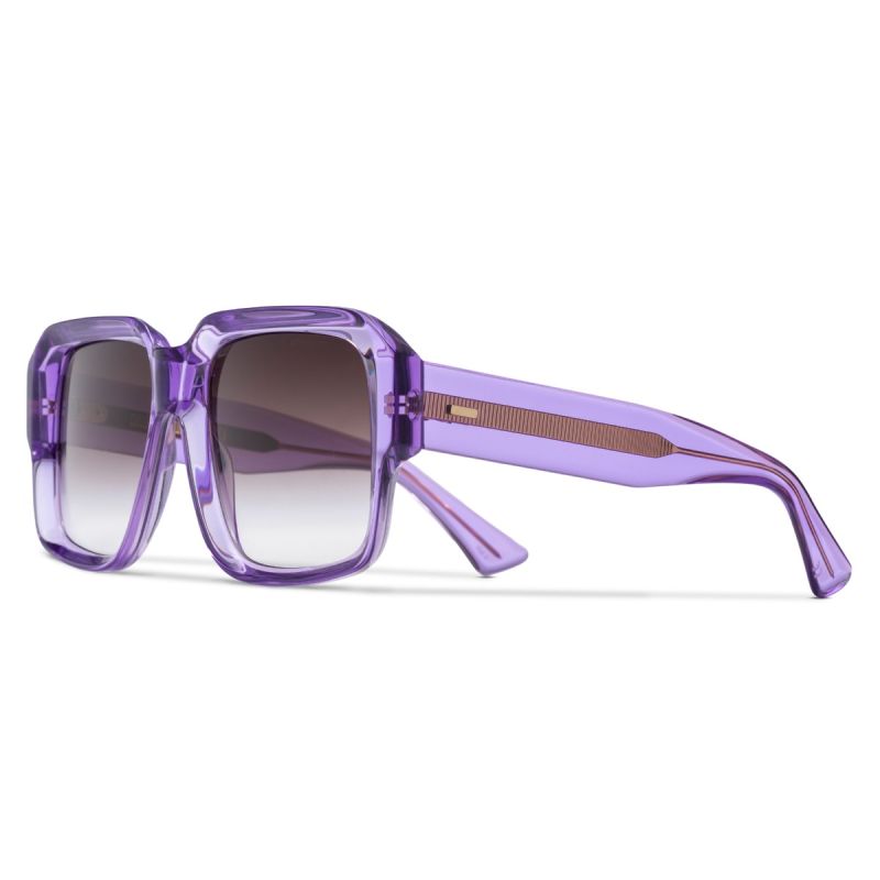 1388 Square Sunglasses-Purple Crystal