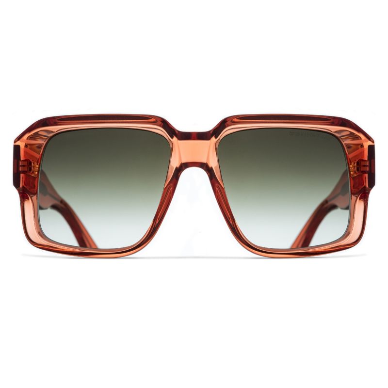 1388 Square Sunglasses-Coral Crystal