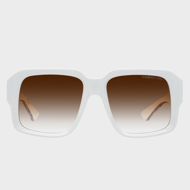 1388 Limited Edition Square Sunglasses-Grace White