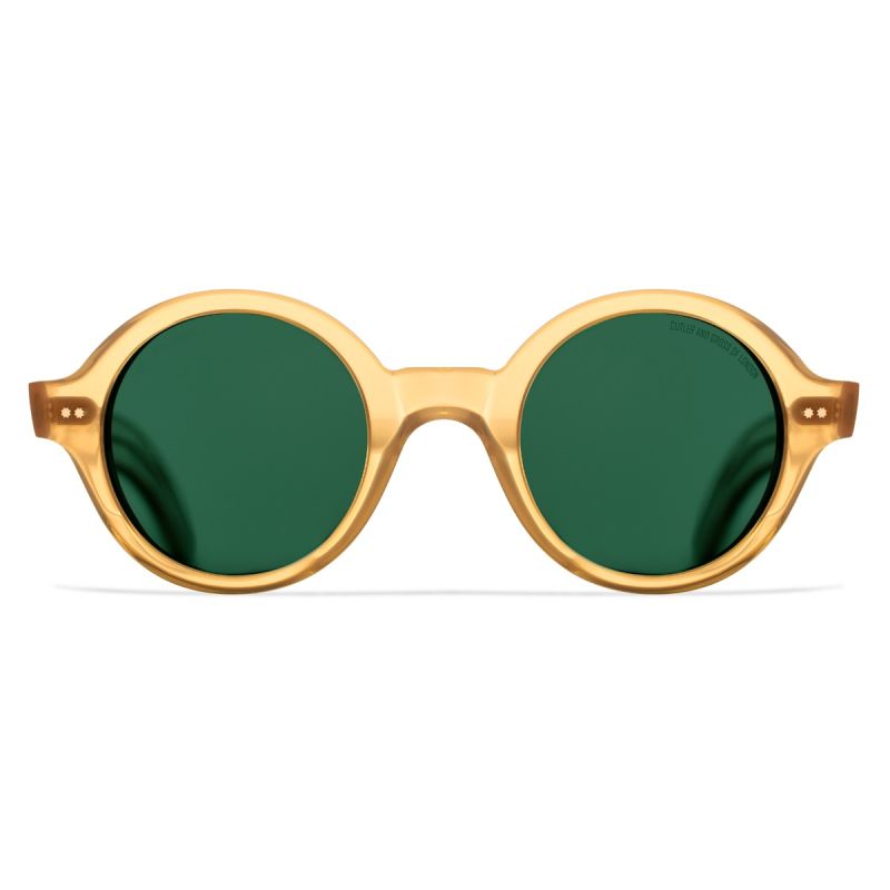 1396 Round Sunglasses-Bi-Layer Butterscotch