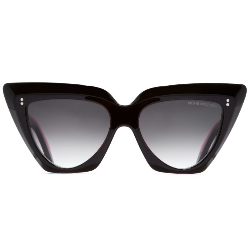 1407 Cat-Eye Sunglasses-Black on Pink