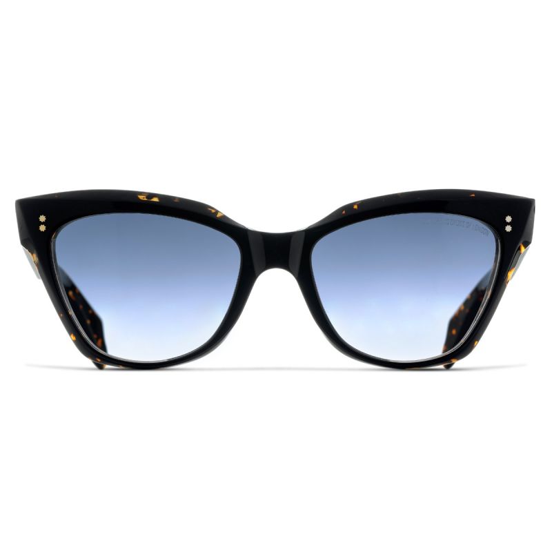 9288 Cat Eye Sunglasses-Black on Havana