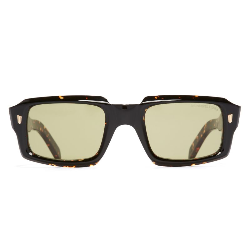9495 Rectangle Sunglasses-Black on Havana