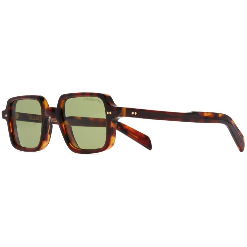 GR02 Rectangle Sunglasses-Multi Havana Burgundy